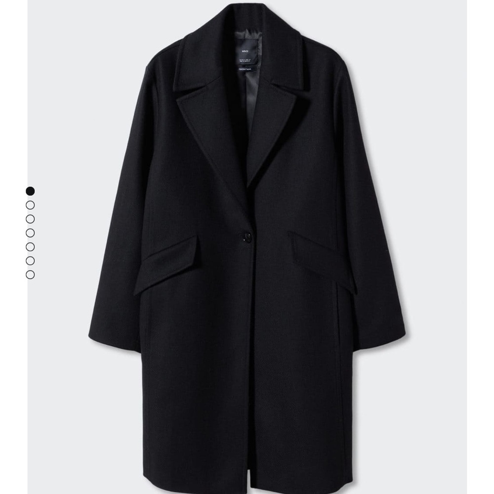 Mango Straight Cut Wool Coat Brand New